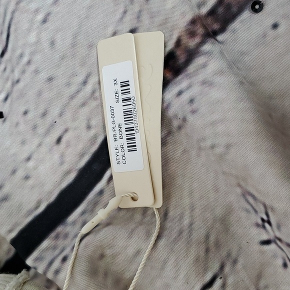 Skims Cotton Plunge Bralette NWT 3X Bone - Picture 5 of 6